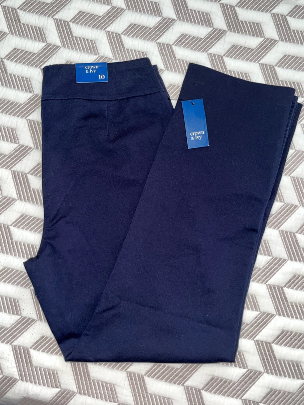 Crown & Ivy Navy Stretch Pants